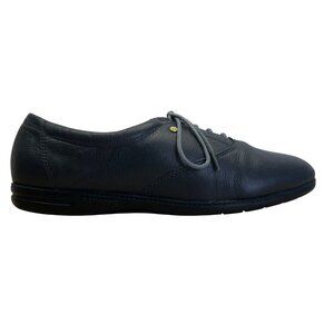 Easy Spirit Women’s Navy Leather Esmotion Comfort Lace-Up Shoes Size 9M